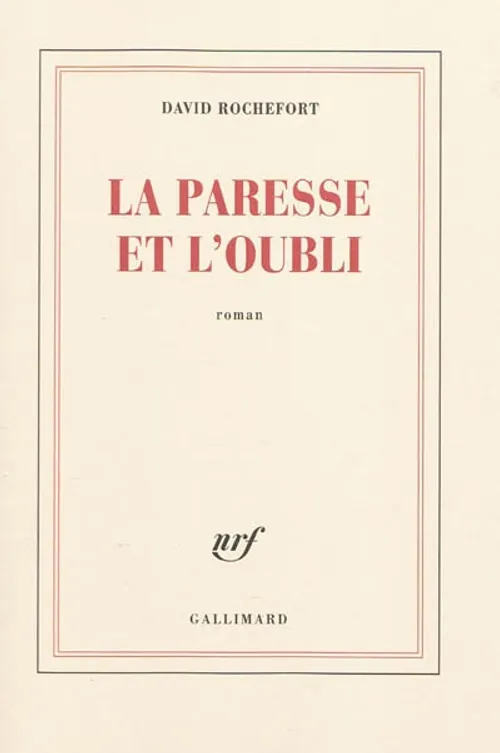 couverture La paresse et loubli